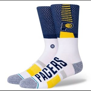 Stance NBA Indiana Pacers Shortcut 2 Infiknit Crew Socks Men’s L 9-13 White NEW